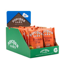 Popcorn Shed Pecan Pie Popcorn Snack Pack, 24g, Pack of 16 Pecan Nut Caramel Popcorn, Gluten Free, Natural & Vegetarian Lunch Box & Movie Night