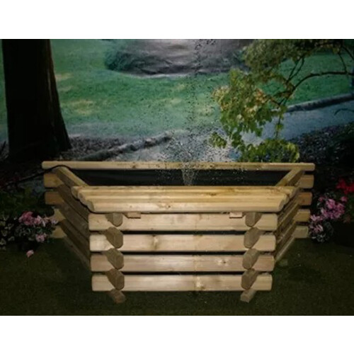 Flatback Pond 25 Gallon without Pump - L63.5 x W122 x H41 cm - Minimal Assembly Required