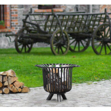 Verona Fire Basket - Steel - L60 x W60 x H51 cm - Black