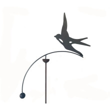 Swallow Wind Rocker Single Bare Metal/Ready to Rust - Steel - L66 x W54 x H148.5 cm