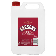 Sarson's - Distilled Malt, 2 x 5L- British Vinegar - Great for Pickling, Cooking, and Marinades, Preserving Vegetables, Condiments, and Traditional