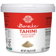 Baracke 100% Pure Tahini, All-Natural, Gluten Free, Vegan, Non GMO, Keto Friendly, Kosher, Halal (3kg)