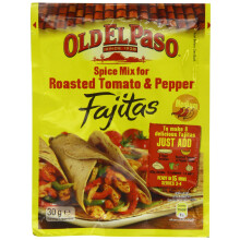 Old El Paso Roasted Tomato & Pepper Fajita Seasoning Mix 30g (Pack of 24)