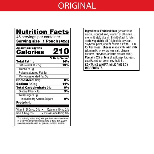 Cheez-It Baked Snack Crackers 42 g 1