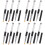 12Stk Nail Art Zeichenstift Schwarz Maniküre DIY Design 6