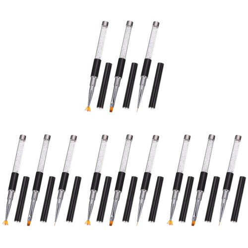 12Stk Nail Art Zeichenstift Schwarz Maniküre DIY Design 2