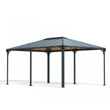 Martinique 5000 Garden Gazebo Grey Bronze - Polycarbonate - L493.1 x W359.3 x H286.1 cm - Grey