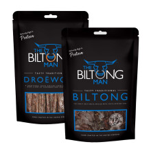 The Biltong Man ? Tasty Traditional Lean Beef Biltong & Dro?wors Sticks Combo ? High-Protein Dried Beef and Sausage Snack, 1000g (2 x 500g)
