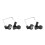 2Ensembles Pince Microphone Sax Noir Abs+fer Support Pratique Durable 5
