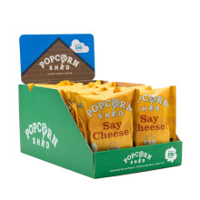 Popcorn Shed Say Cheese! Cheddar Cheese Gourmet Popcorn Snack Packs, 16g (Case of 16), Gluten Free, Low Carb, No Sugar, Vegetarian, Low Calorie, Keto
