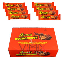 Full Box The REESE'S NUTRAGEOUS Peanuts,Butter,Creamy Caramel 18 x 47 g Chocolate