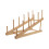 4Pièces Râtelier Bois Kaki Multi-Usage Pour Présentation Marionnettes 2