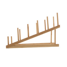 4Pièces Râtelier Bois Kaki Multi-Usage Pour Présentation Marionnettes