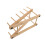 4Pièces Râtelier Bois Kaki Multi-Usage Pour Présentation Marionnettes 3