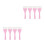 8Pièces Ensemble Pinceaux Confort Rose Outils 7