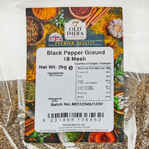 Old India Black Pepper Ground 18 Mesh 2kg 1