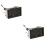 2Pièces Thermomètre Tableau De Bord ABS Noir 8