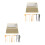 2Ensembles Outils Mini Râteau Zen DIY Plastique Pour Décor De Table 5