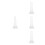 4Pièces Rods Cristal Transparent Stables Usage 8