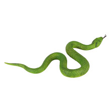 3Pièces Serpent Jouet Imitation Tpr Vert Pour Blagues Et Fêtes