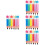 24Pièces Accessoires Gonflables Crayons PVC Décorations Classe Animées 8