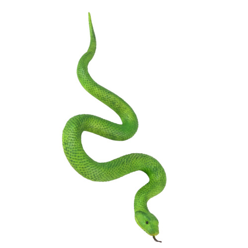 3Pièces Serpent Jouet Imitation Tpr Vert Pour Blagues Et Fêtes 1