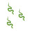 3Pièces Serpent Jouet Imitation Tpr Vert Pour Blagues Et Fêtes 9