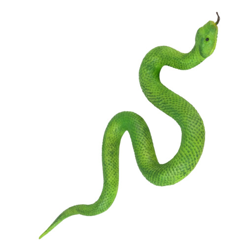 3Pièces Serpent Jouet Imitation Tpr Vert Pour Blagues Et Fêtes 2