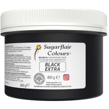 Sugarflair Black Extra Food Colouring Paste, Maximum Concentrated Food Colouring for Buttercream, Sugar Paste, Royal Icing, Cake Decorations and More!