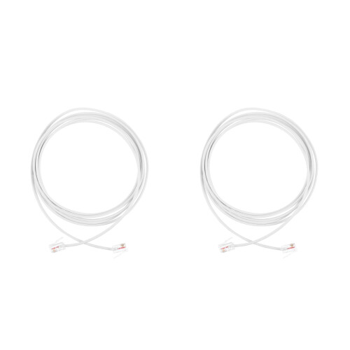 2Pièces Téléphone PVC Cuivre Rj11 2
