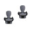 2Pièces Coussin Siège Poussette Bébé Gris Mousse Confortable Universel 7