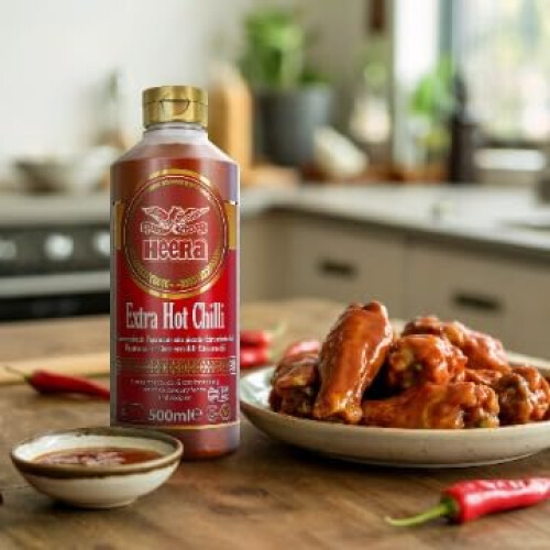 Heera Extra Hot Chilli Sauce, 500ml, Pack of 12 2