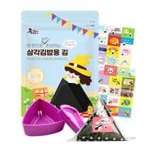 [50 Sheets with Mold] Nice witch's Seaweed Wrappers for Triangle Rice Ball ? Korean Gimbap Nori, Onigiri Sheets for Easy Homemade Cooking