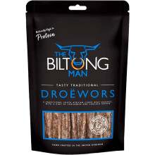The Biltong Man Tasty Traditional Dro?wors Sticks ? High-Protein Beef Snack, 500g
