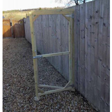 Pressure treated timber framed Aviary DOOR panel - 6' x 3' - with galvanised wire mesh 1/2\" X 1/2\" - 19 gauge