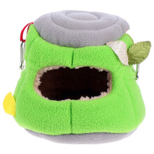 2Pièces Lit Peluche Vert Pet House Pour Hamsters