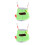 2Pièces Lit Peluche Vert Pet House Pour Hamsters 6