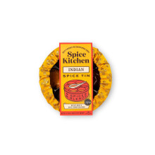 Spice Kitchen Indian Spice Tin, 9 Premium Indian Cooking Spices with Award-Winning Garam Masala and Hand Sewn Silk Sari Cover