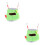 2Pièces Lit Peluche Vert Pet House Pour Hamsters 5