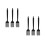 6Pièces Silicone Noires Pour Pâtes, Multifonction Cuisine 6