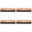 4Pièces Brosse À Peinture Manche Bois Brosse Multi-Usage Poils Souples 7