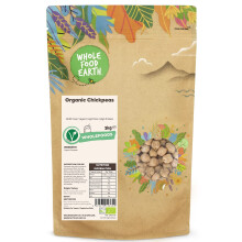 Wholefood Earth Organic Chickpeas 3kg GMO Free | Vegan | High Fibre | High Protein | Certified Organic