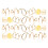 4Ensembles Clips Oreilles Dorés Accessoires Cheveux Tresses Mode 1