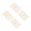 4Ensembles Clips Oreilles Dorés Accessoires Cheveux Tresses Mode 4