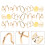 4Ensembles Clips Oreilles Dorés Accessoires Cheveux Tresses Mode 11