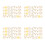 4Ensembles Clips Oreilles Dorés Accessoires Cheveux Tresses Mode 7