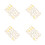 4Ensembles Clips Oreilles Dorés Accessoires Cheveux Tresses Mode 6