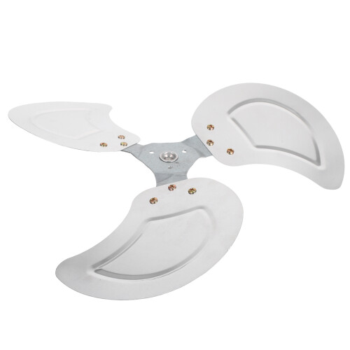 3Pcs Aluminum Floor Fan Replacement Silver Finish 2