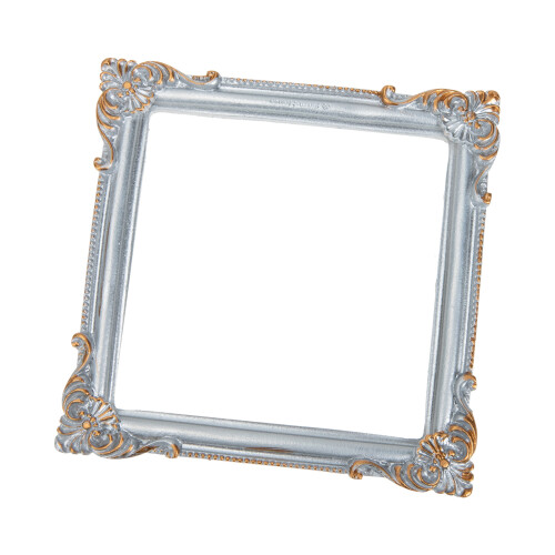 5Pcs Retro Silver Resin Photo Frame Props Decorative Jewelry Display