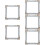 5Pcs Retro Silver Resin Photo Frame Props Decorative Jewelry Display 11